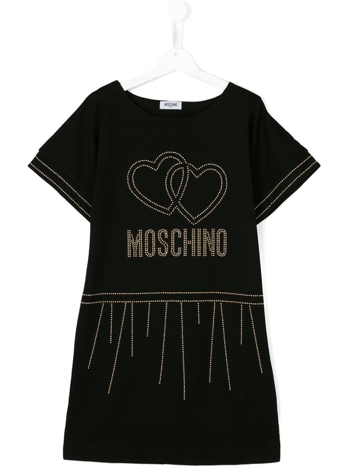 Moschino Kids Studded T-shirt - Black