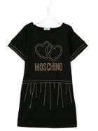 Moschino Kids Studded T-shirt - Black