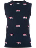 Thom Browne Bow Cashmere Navy Crew Neck - Blue