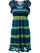 M Missoni Stripe Knit Dress, Women's, Size: 42, Cotton/polyamide/viscose/polyester