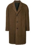 Lemaire Oversized Single-breasted Coat - Brown