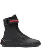 Prada Linea Rossa High-top Sneaker - Black