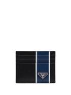 Prada Striped Cardholder - Blue
