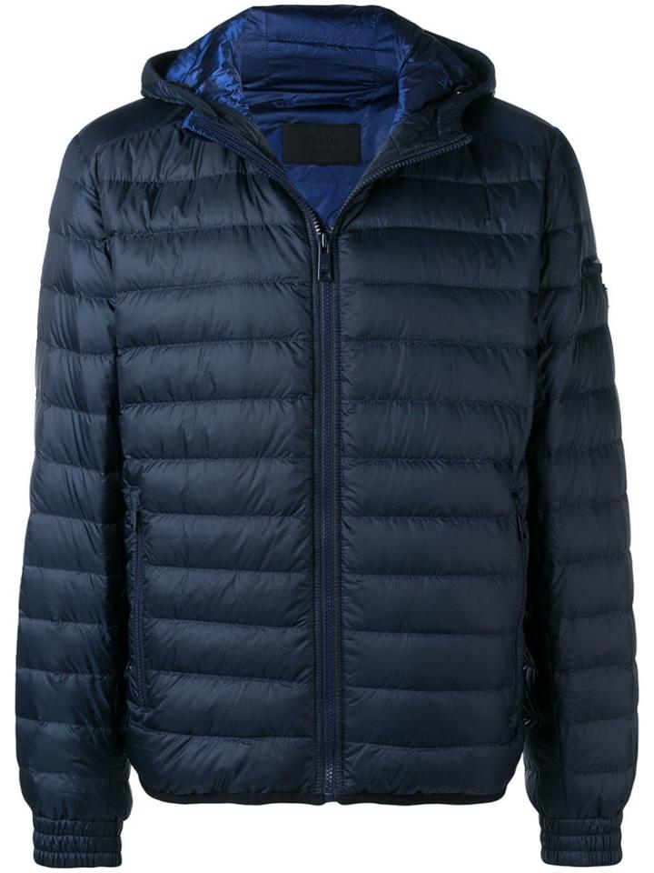 Prada Classic Padded Jacket - Blue