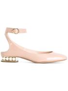 Nicholas Kirkwood 18mm Lola Pearl Ballerinas - Pink & Purple