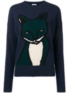 P.a.r.o.s.h. Animal Embroidered Sweater - Blue