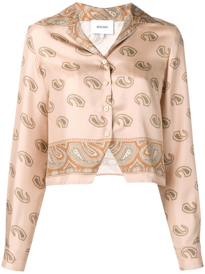 Nanushka Mila Paisley-print Shirt - Neutrals