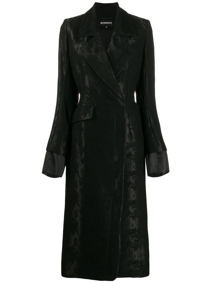 Ann Demeulemeester Slim-fit Double Breasted Coat - Black