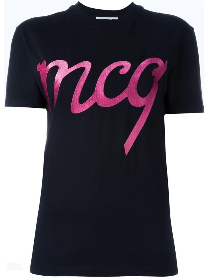 Mcq Alexander Mcqueen Embroidered Logo T-shirt, Women's, Size: Small, Black, Cotton