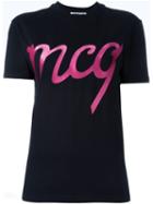 Mcq Alexander Mcqueen Embroidered Logo T-shirt, Women's, Size: Small, Black, Cotton
