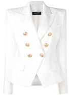 Balmain Buttoned Blazer - White