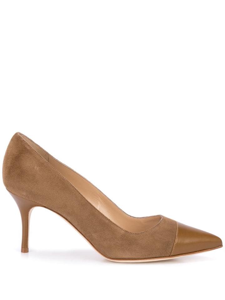 Manolo Blahnik Irene Pointed Pumps - Brown