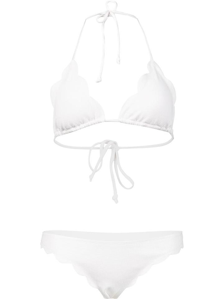 Marysia 'broadway Triangle Top & Brief Bottom' Bikini, Women's, Size: Small, White, Polyamide/spandex/elastane