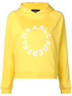 Karl Lagerfeld Circle Logo Hoodie - Yellow