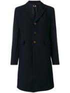Comme Des Garçons Comme Des Garçons Single Breasted Coat - Blue