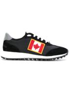 Dsquared2 Canadian Flag Patch Sneakers - Black