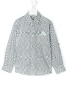 Cashmirino - Pocket Square Printed Shirt - Kids - Cotton - 8 Yrs, White