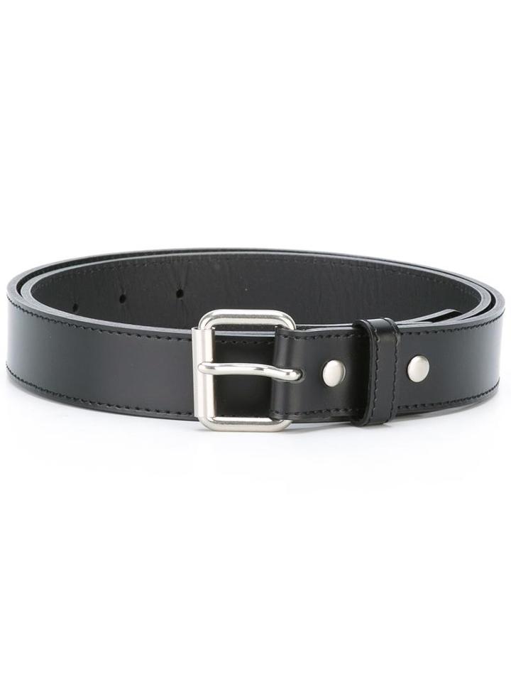 Comme Des Garçons Homme Plus Classic Belt, Men's, Size: Medium, Black, Leather