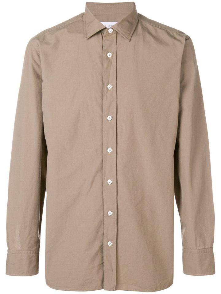 Lardini Plain Shirt - Neutrals