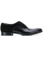 Fabi Suede Panel Oxford Shoes - Black