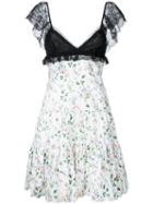 Giambattista Valli - Floral Print Dress - Women - Silk/polyamide - 40, White, Silk/polyamide