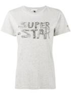 Bella Freud - Super Star T-shirt - Women - Cotton - Xs, Women's, Grey, Cotton