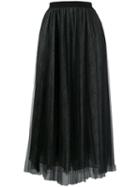Fabiana Filippi Pleated Tulle Skirt - Black