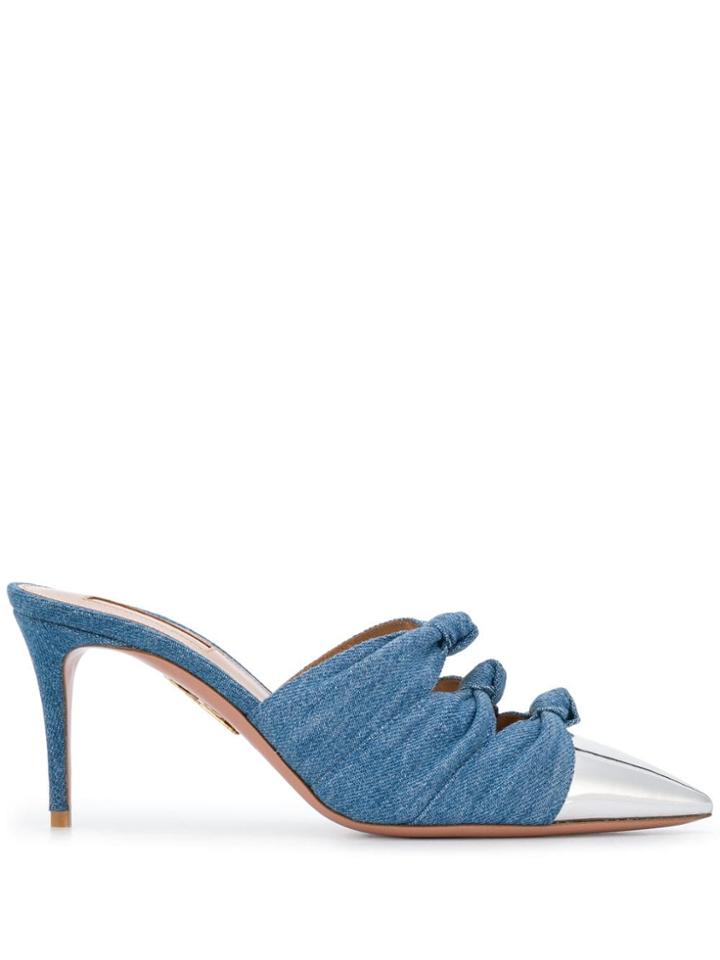Aquazzura Mondaine Mules - Blue