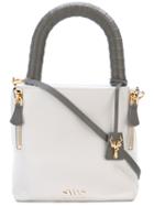 Savas - Padlock Grab Bag - Women - Leather - One Size, White, Leather