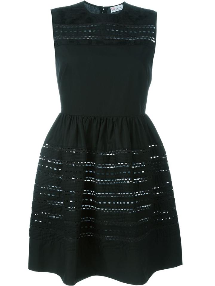 Red Valentino Eyelet Trim Mini Dress