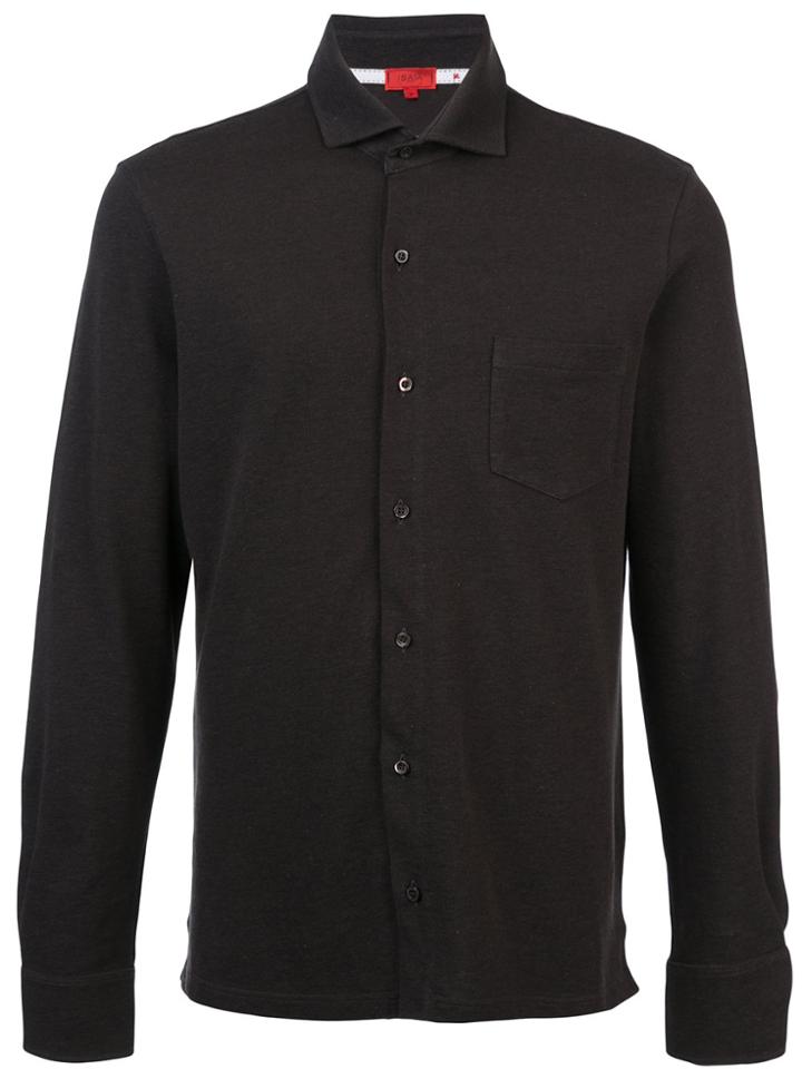 Isaia Longsleeved Button Shirt - Brown