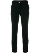 Philipp Plein Low Rise Cropped Trousers - Black