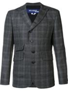 Junya Watanabe Comme Des Garçons Peaked Lapel Checked Blazer - Grey
