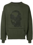 Heliot Emil Front Print Pullover - Green