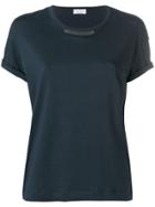 Brunello Cucinelli Rolled Sleeve T-shirt - Blue
