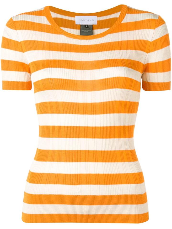Christian Wijnants Kaz Knitted Top - Orange