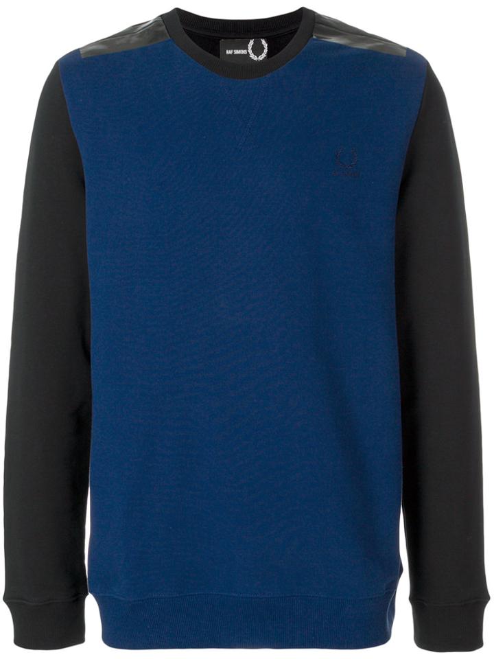 Raf Simons X Fred Perry Tape Detail Sweatshirt - Blue