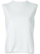 Le Ciel Bleu Knit Tank Top, Women's, Size: 36, White, Cotton