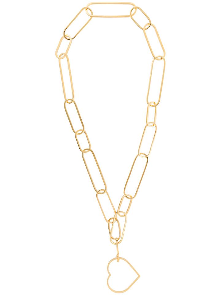 Seeme Elongated Chain Necklace - Metallic