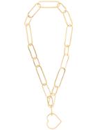 Seeme Elongated Chain Necklace - Metallic