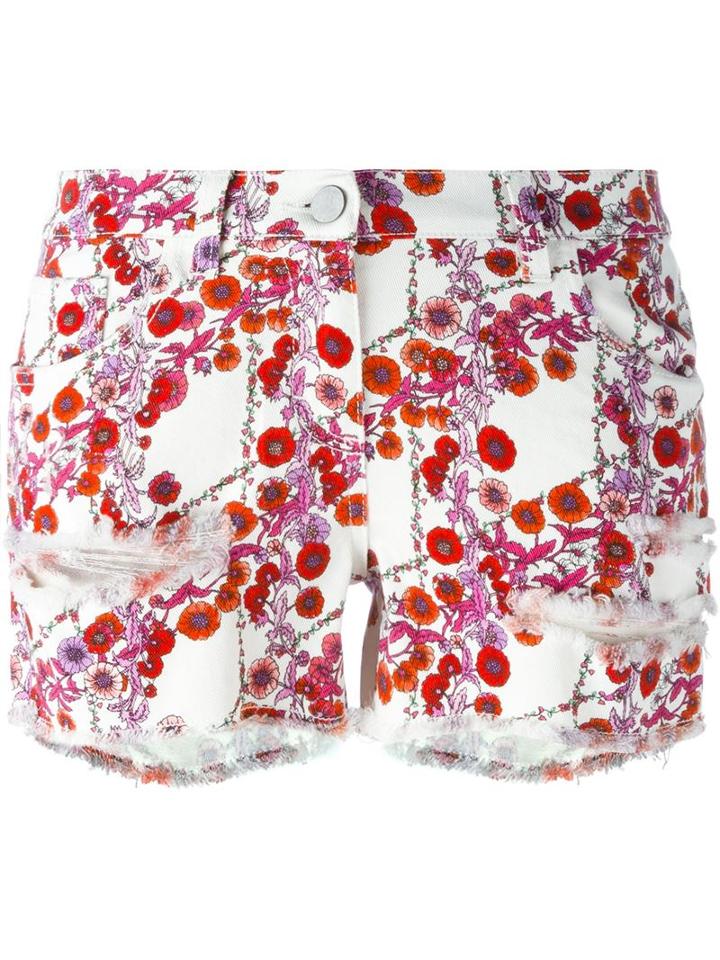 Giamba Cherry Blossom Print Shorts