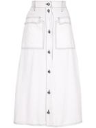 Fendi Pre-owned Long Skirt - White