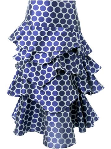 Awake Polka Dot Layered Skirt