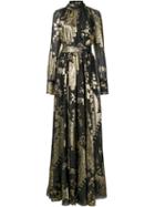 Emanuel Ungaro Turtleneck Sheer Dress, Women's, Size: 40, Black, Silk/polyester