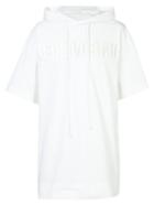 Juun.j Hooded T-shirt, Men's, Size: Medium, White, Cotton