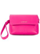 Versace Small Wristlet Clutch Bag - Pink & Purple