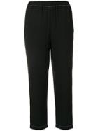 Marni Cropped Elasticated Trousers - Black