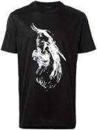 Lanvin 'crane' T-shirt, Men's, Size: Medium, Black, Cotton