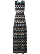 M Missoni Zig Zag Pattern Dress, Women's, Cotton/polyamide/metallic Fibre/polyester