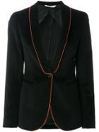 Tonello Slim-fit Striped Blazer - Black